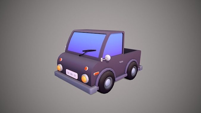 Car Stylized Low-poly 3D model