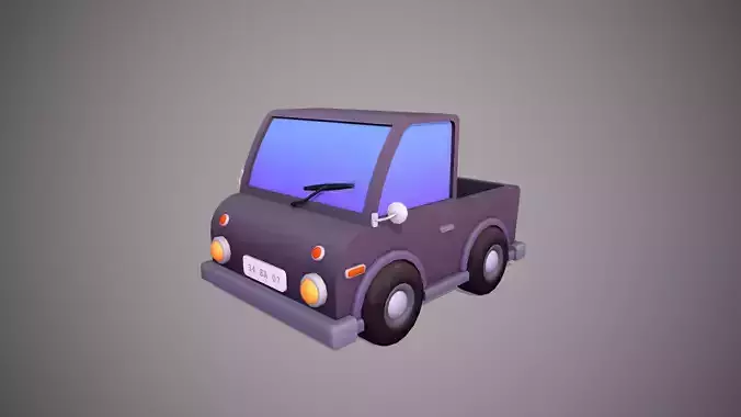 Car Stylized Low-poly 3D model