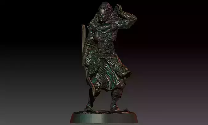 Skadi statuette 3D print model