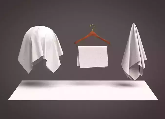 Cotton Twill Fabric 3D model