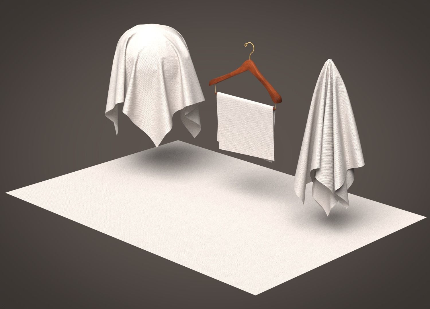 Cotton Twill Fabric 3D model_5