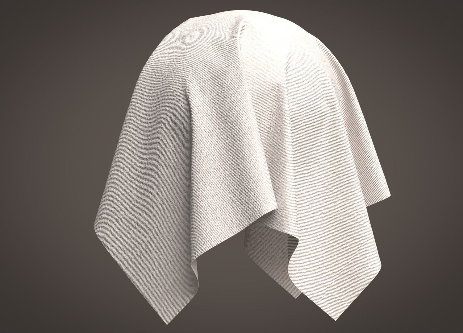 Cotton Twill Fabric 3D model_1
