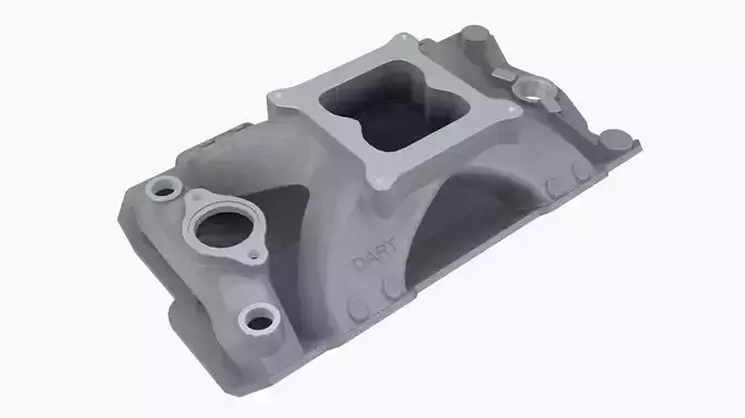 Dart 220 Smallblock Chevy intake manifold Low-poly 3D model