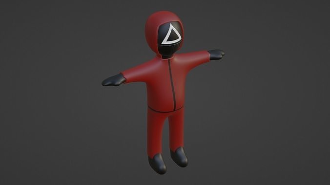 Squid Game Soldier Low-poly 3D model