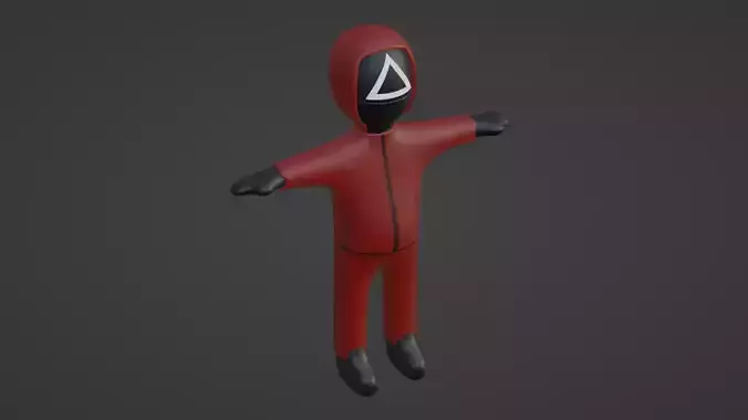 Squid Game Soldier Low-poly 3D model