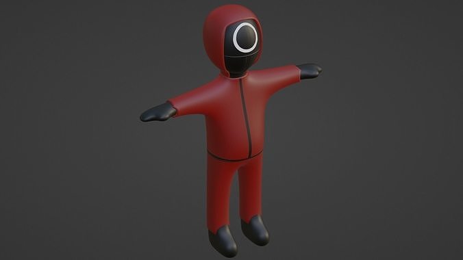 Squid Game Soldier Low-poly 3D model