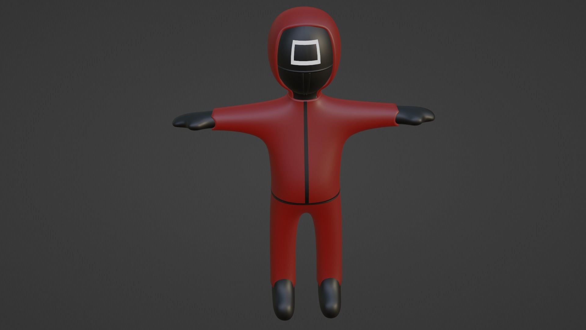 Squid Game Soldier Low-poly 3D model_1