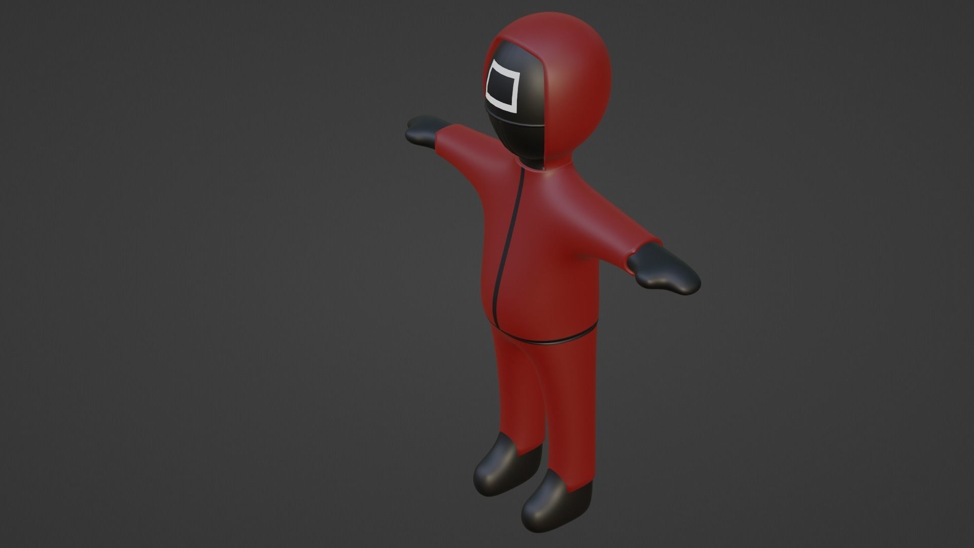 Squid Game Soldier Low-poly 3D model_2