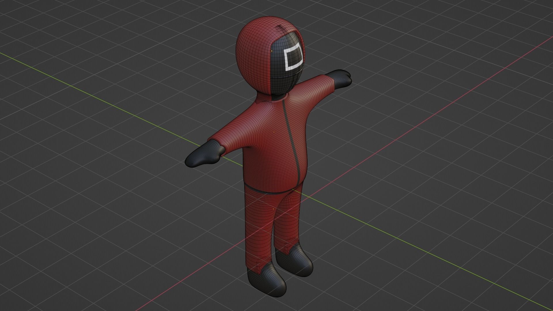 Squid Game Soldier Low-poly 3D model_6