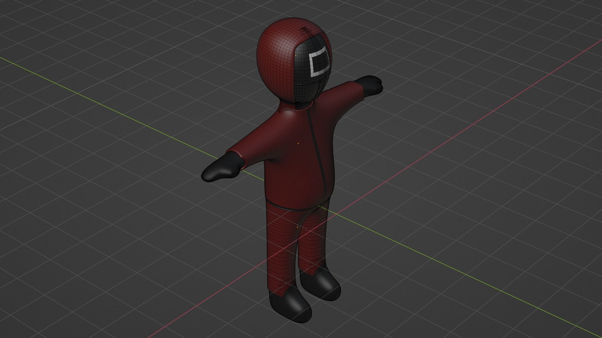 Squid Game Soldier Low-poly 3D model_7