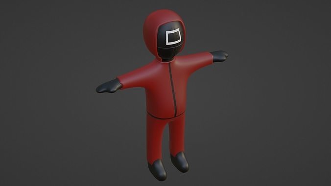 Squid Game Soldier Low-poly 3D model
