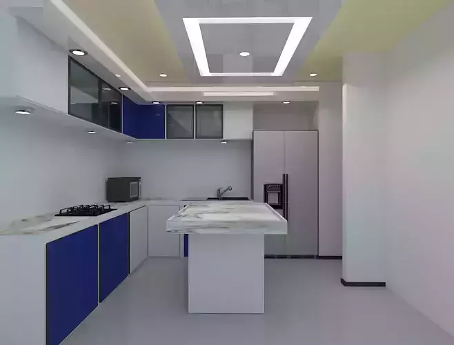 Kitchens modern kitchen Free 3D model