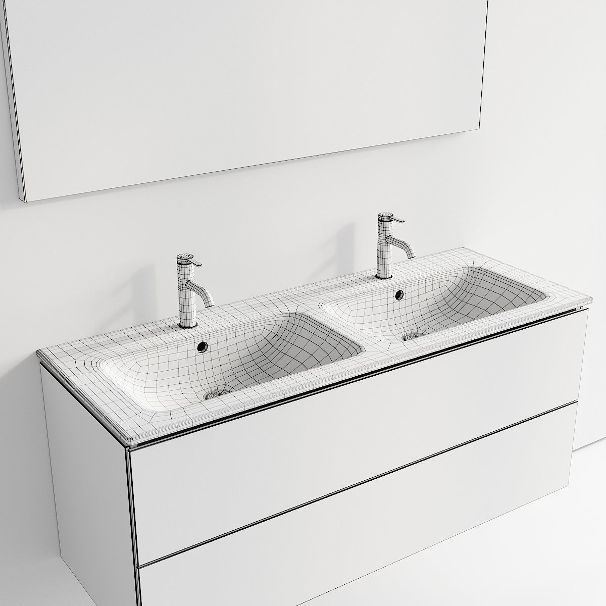 Duravit L-Cube Vanity Unit Set 4 3D model_4