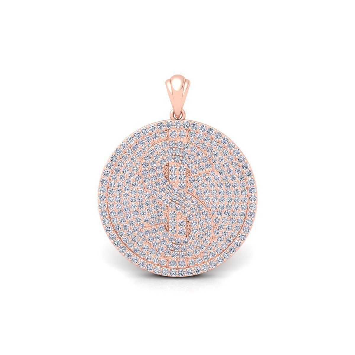 Doller Ice Pendent 3d Model And Render Detail 3D print model_1