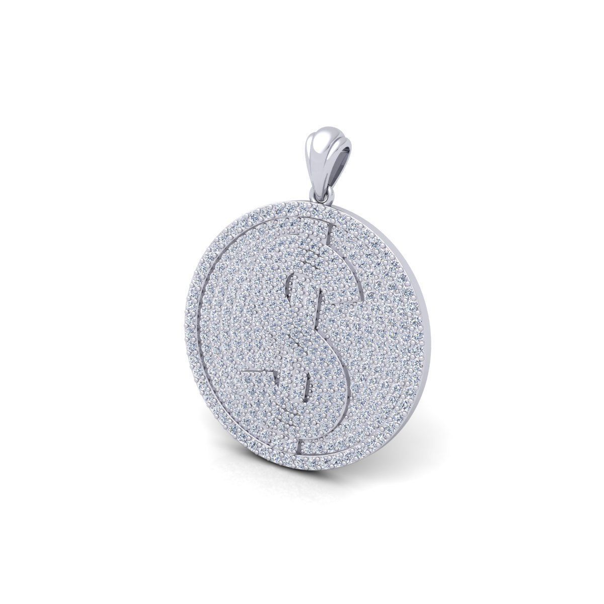 Doller Ice Pendent 3d Model And Render Detail 3D print model_12