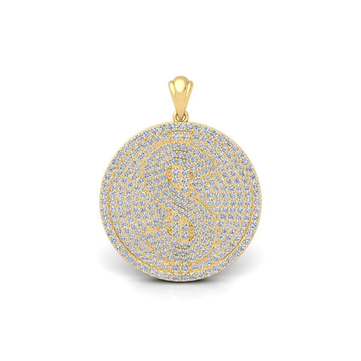 Doller Ice Pendent 3d Model And Render Detail 3D print model_8