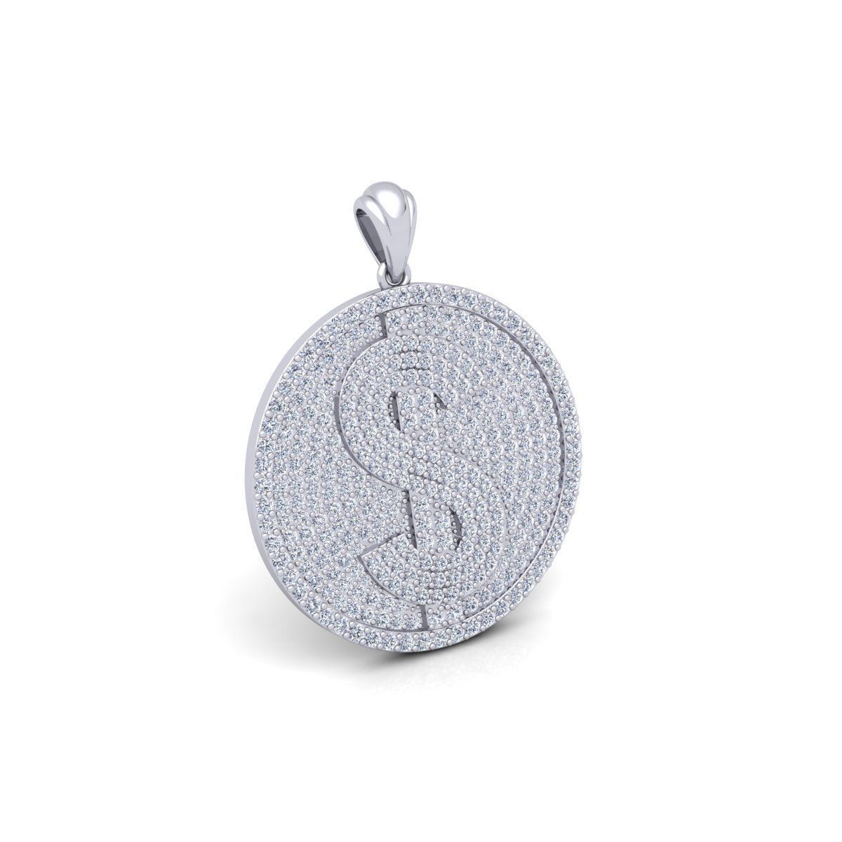 Doller Ice Pendent 3d Model And Render Detail 3D print model_9