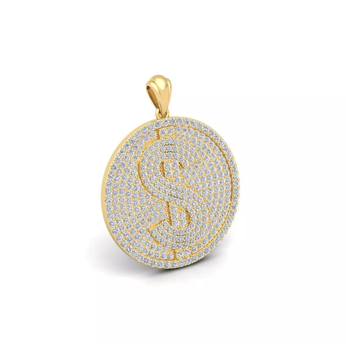 Doller Ice Pendent 3d Model And Render Detail 3D print model_0