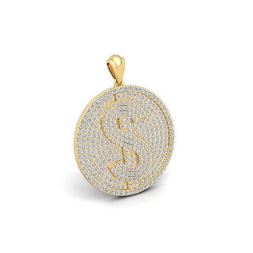 Doller Ice Pendent 3d Model And Render Detail 3D print model