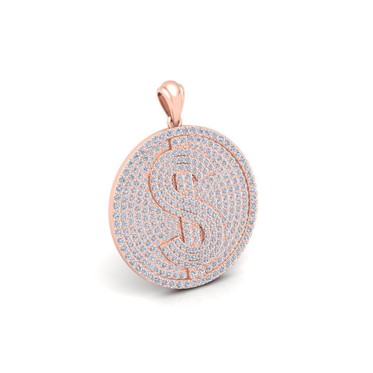 Doller Ice Pendent 3d Model And Render Detail 3D print model_3