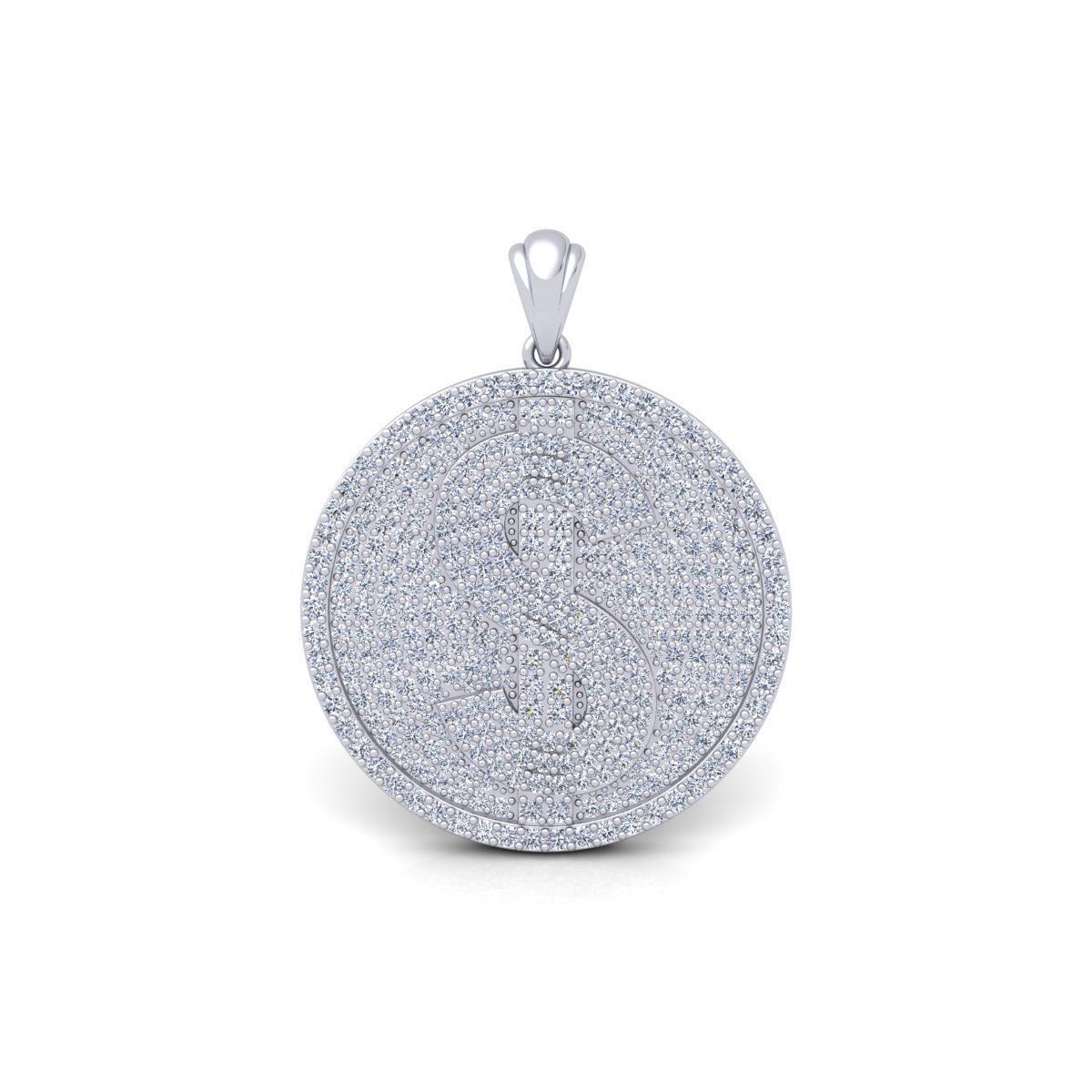 Doller Ice Pendent 3d Model And Render Detail 3D print model_2