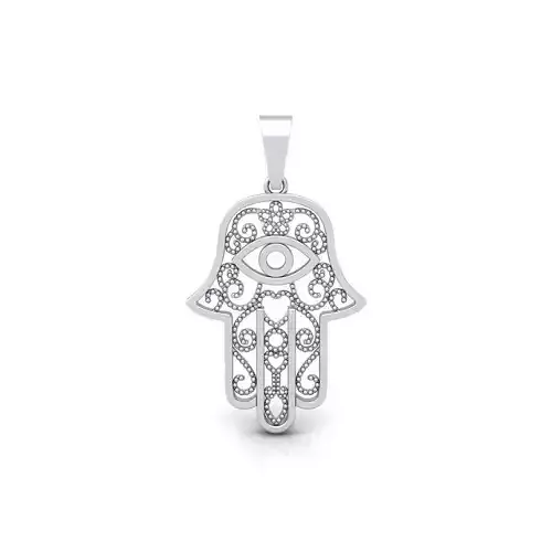 Hamsa Pendent 3d Model