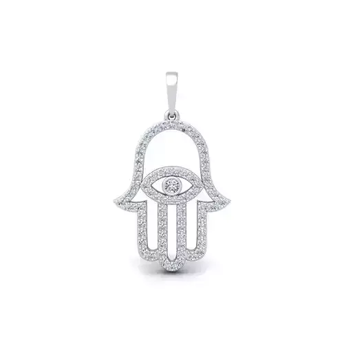 Hamsa Pendent 3d Model and Render  3D print model