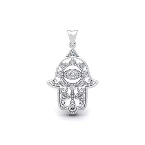 Hamsa Pendent 3d Model and Render  3D print model