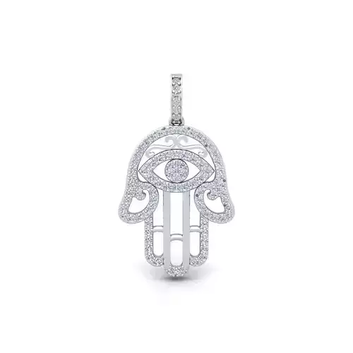Hamsa Pendent 3d Model and Render 3D print model