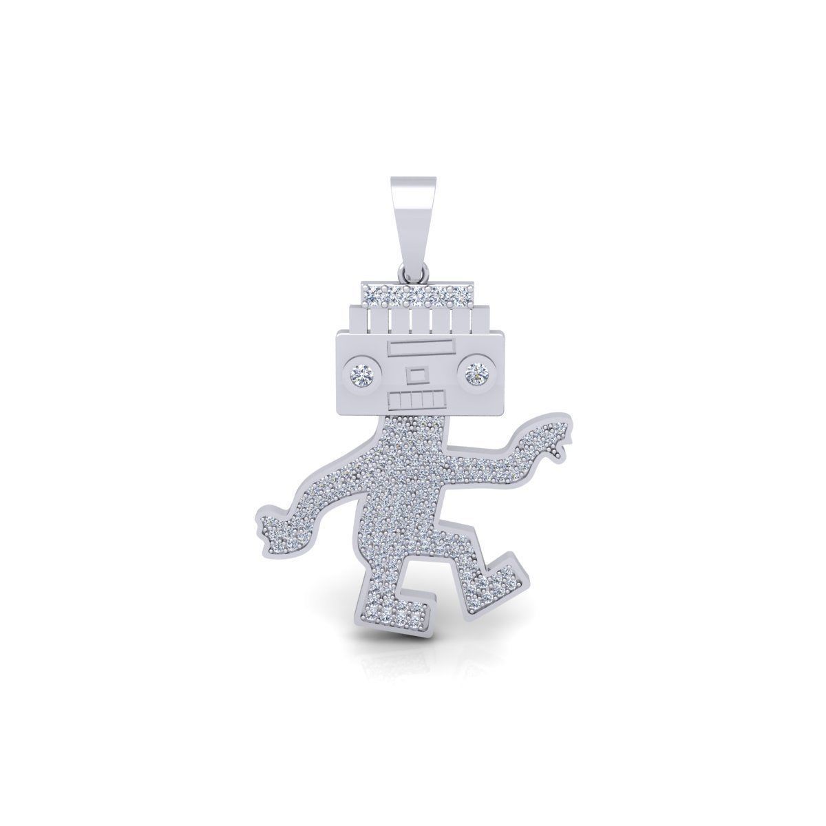 Teddy Pendent 3d Model And Render 3D print model_8