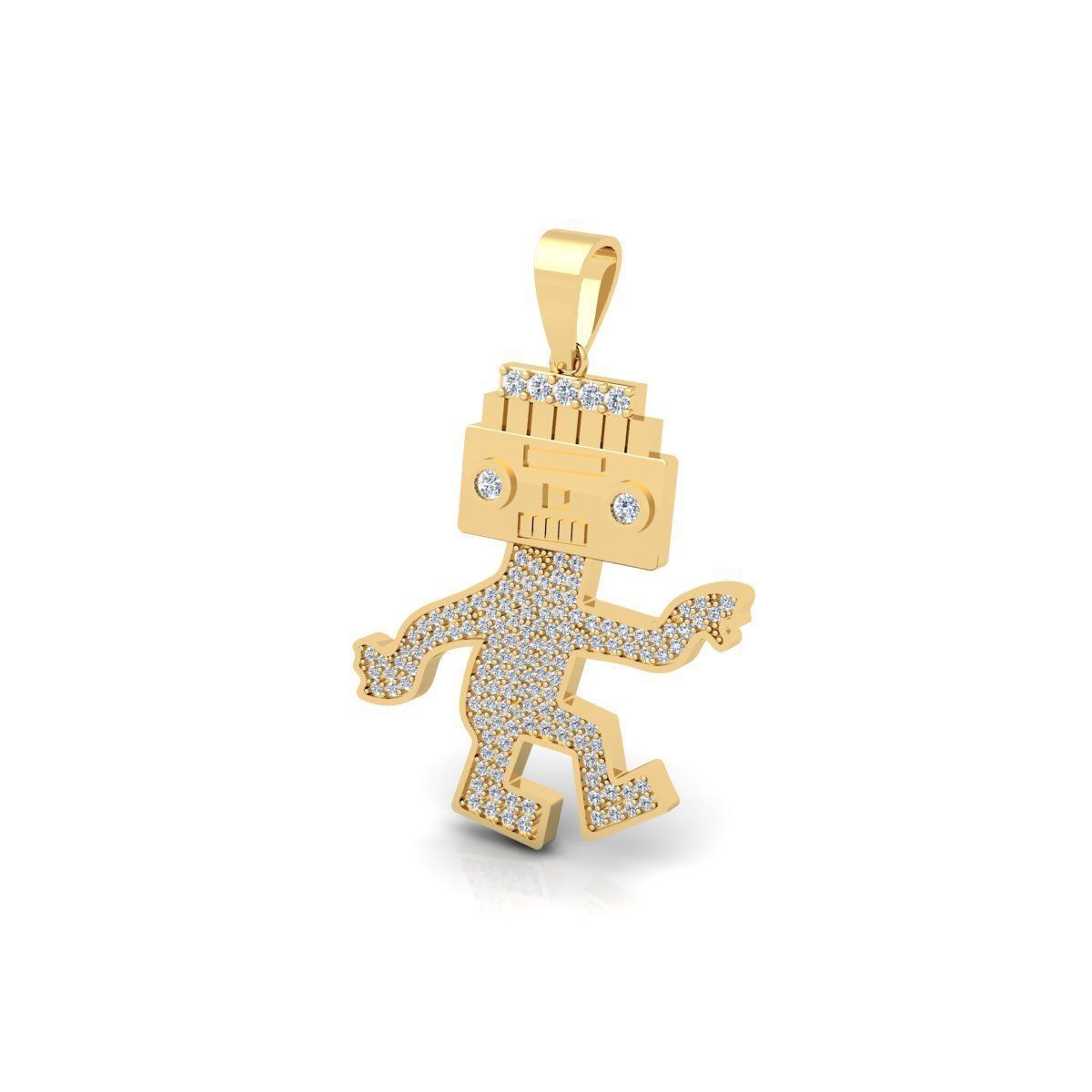 Teddy Pendent 3d Model And Render 3D print model_10