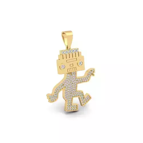 Teddy Pendent 3d Model And Render 