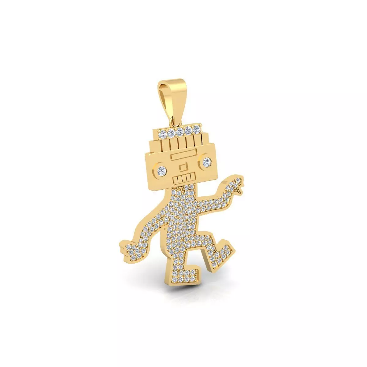 Teddy Pendent 3d Model And Render 3D print model_0