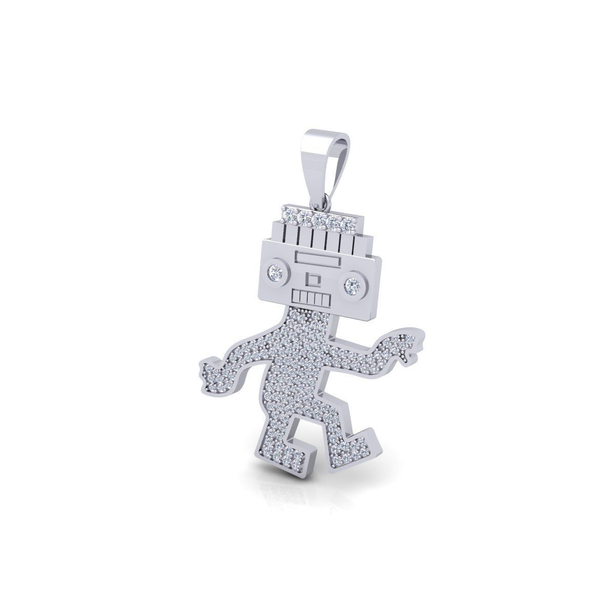 Teddy Pendent 3d Model And Render 3D print model_12