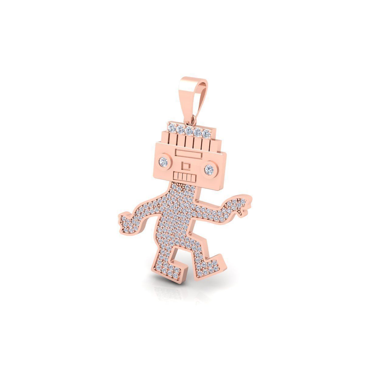 Teddy Pendent 3d Model And Render 3D print model_11