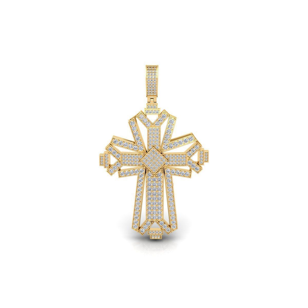 Cross Pendent 3d Model And Render  3D print model_7