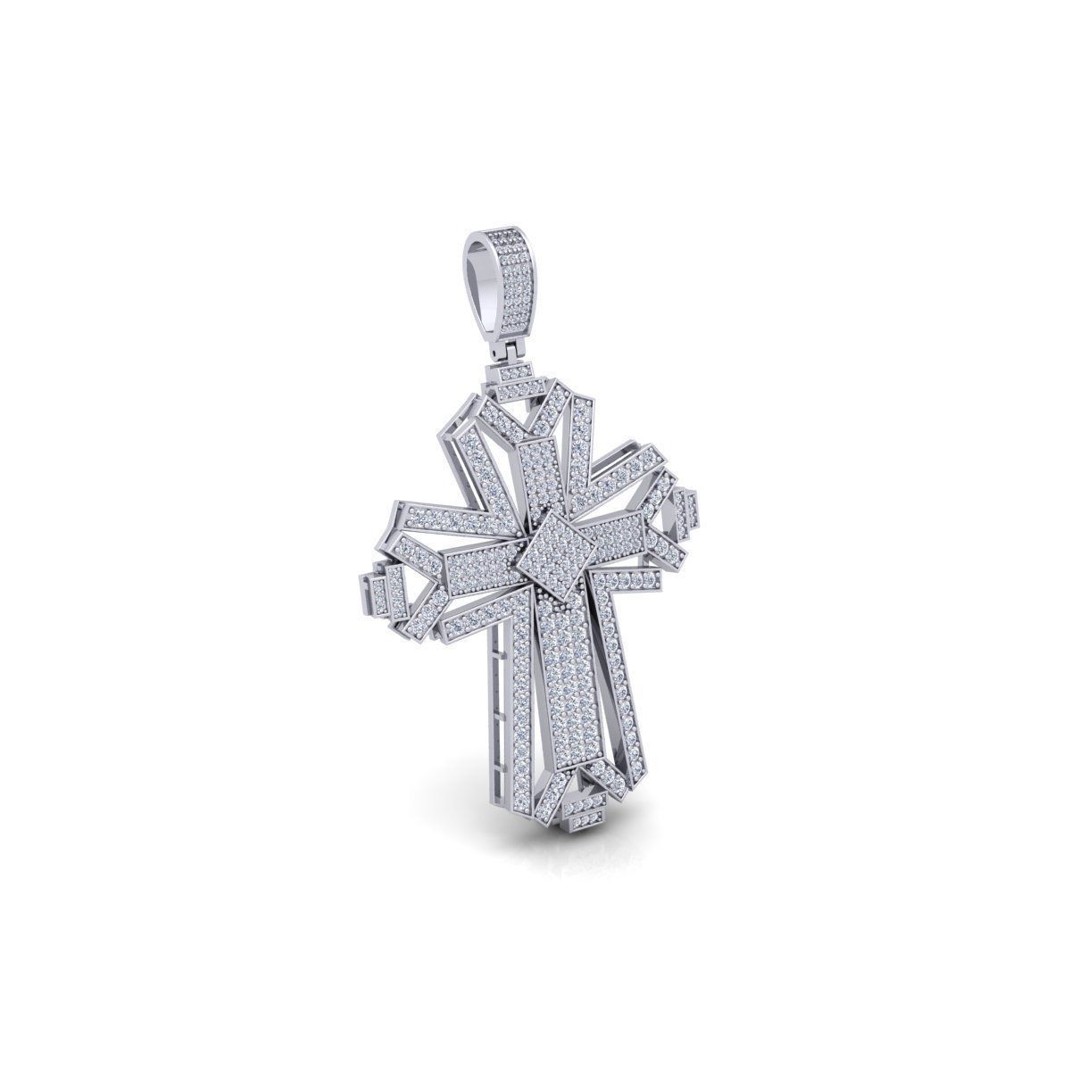 Cross Pendent 3d Model And Render  3D print model_9