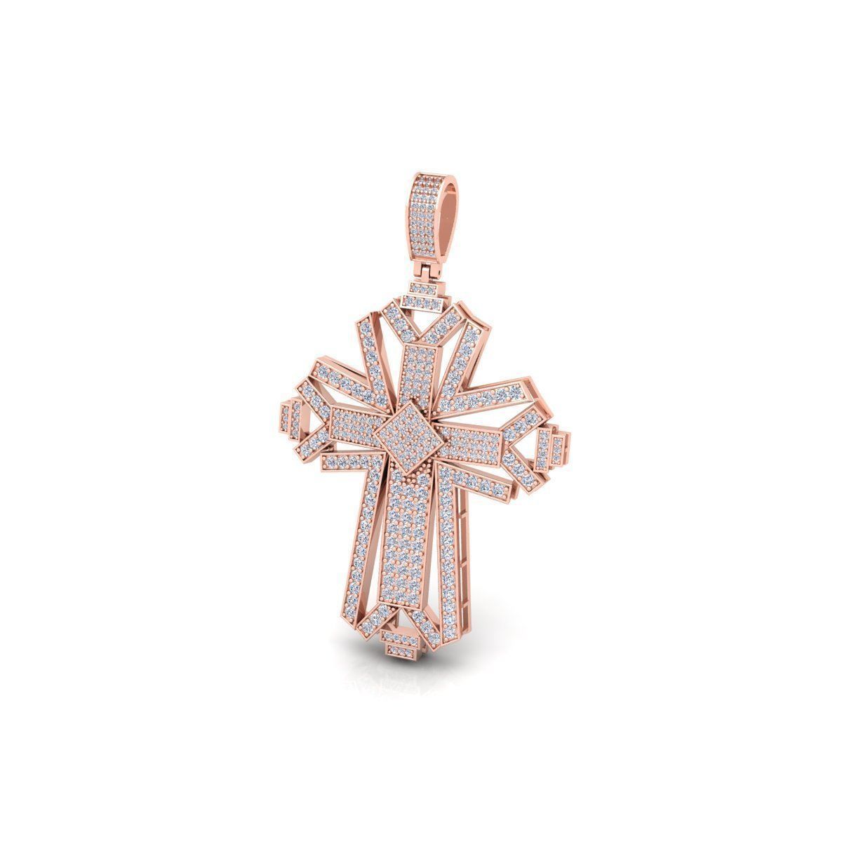 Cross Pendent 3d Model And Render  3D print model_11