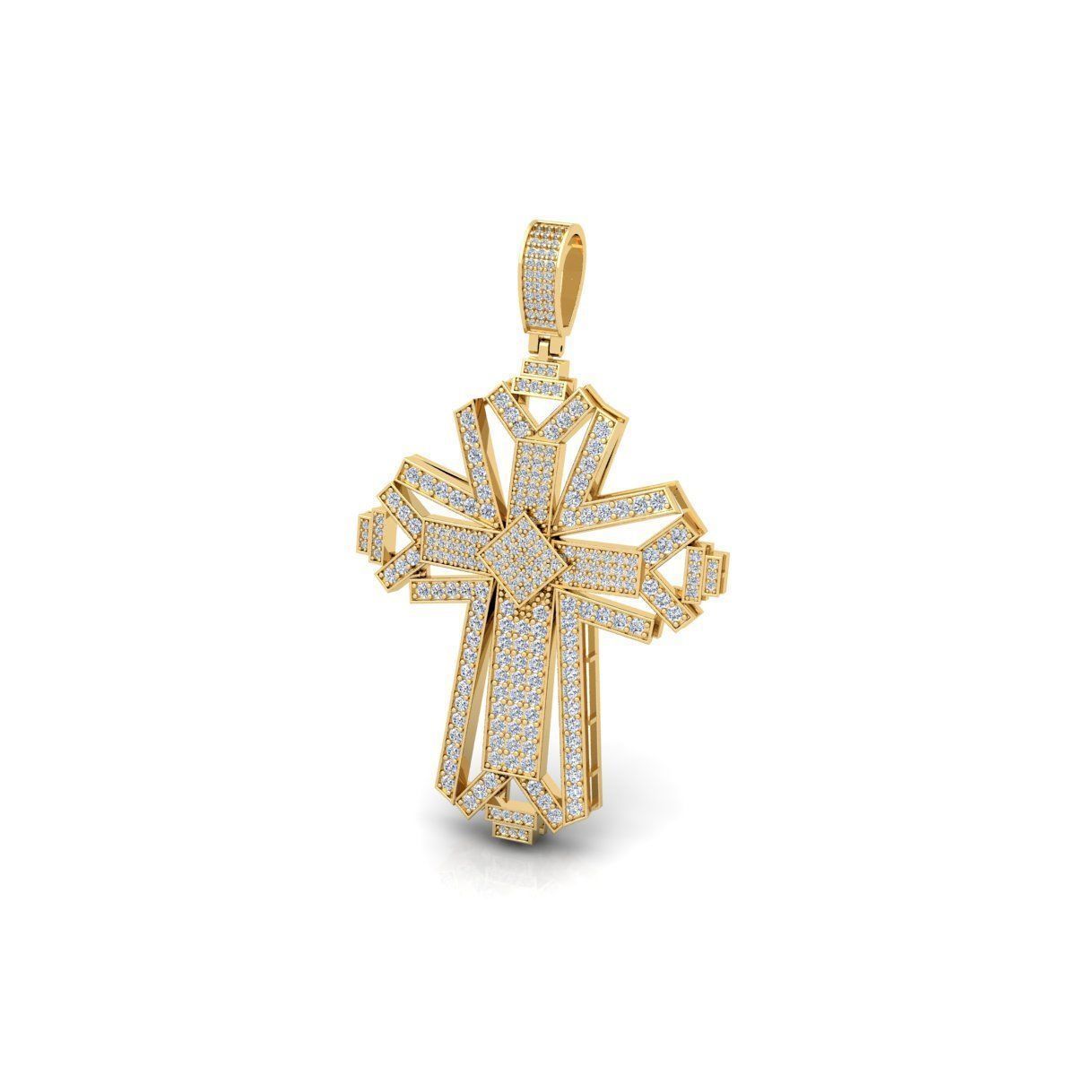 Cross Pendent 3d Model And Render  3D print model_10