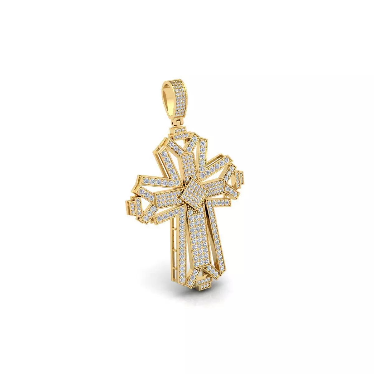 Cross Pendent 3d Model And Render  3D print model_0