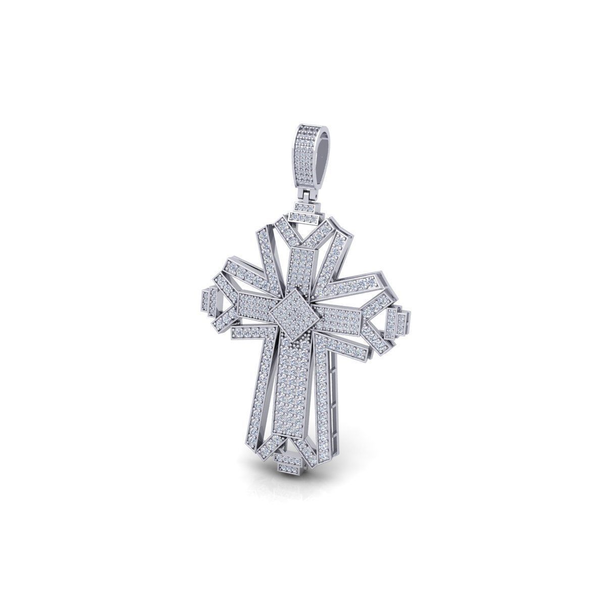 Cross Pendent 3d Model And Render  3D print model_12