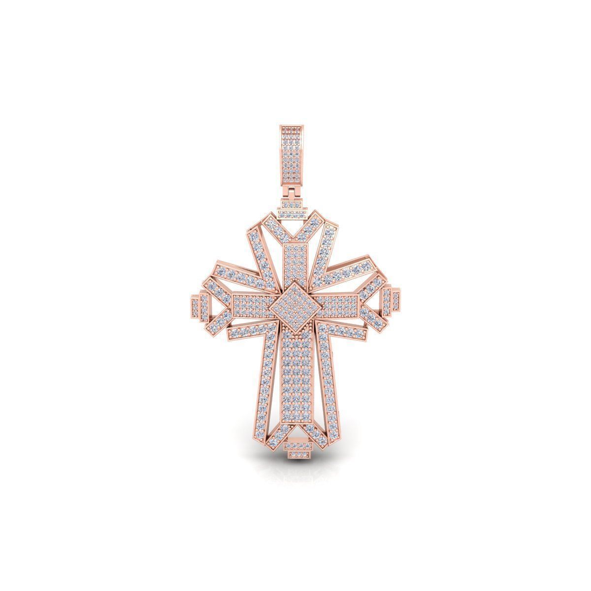 Cross Pendent 3d Model And Render  3D print model_4