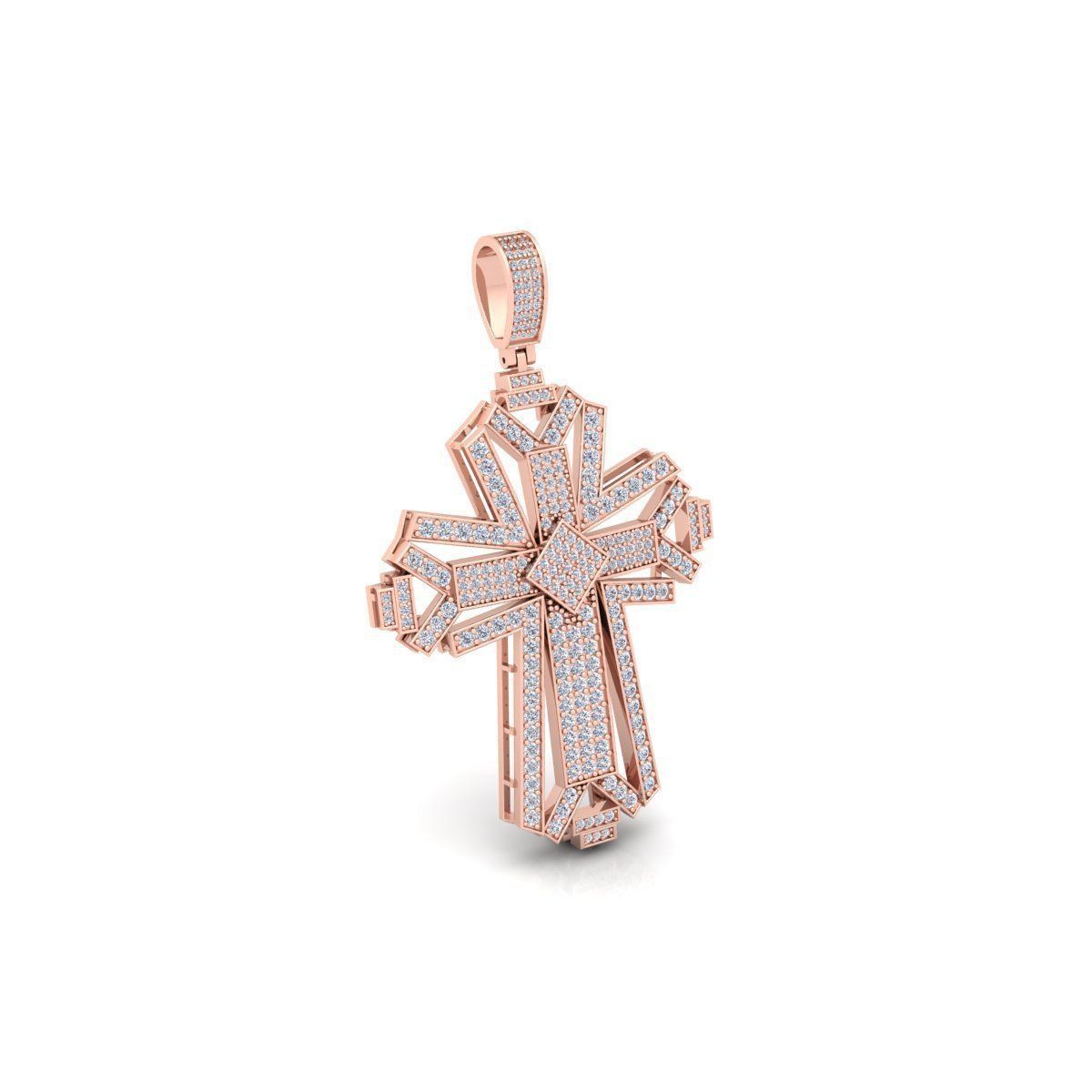 Cross Pendent 3d Model And Render  3D print model_8