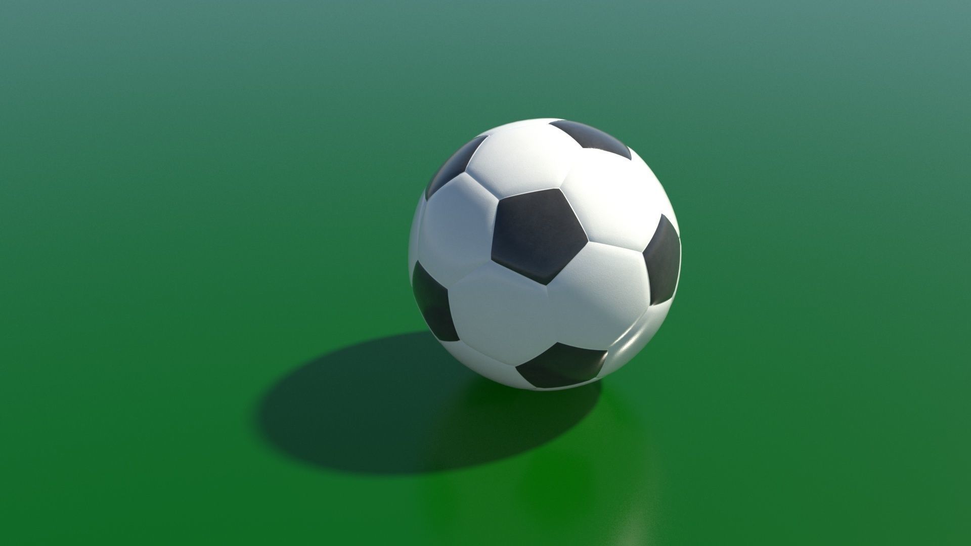 Soccer ball 3D model Low-poly 3D model_3