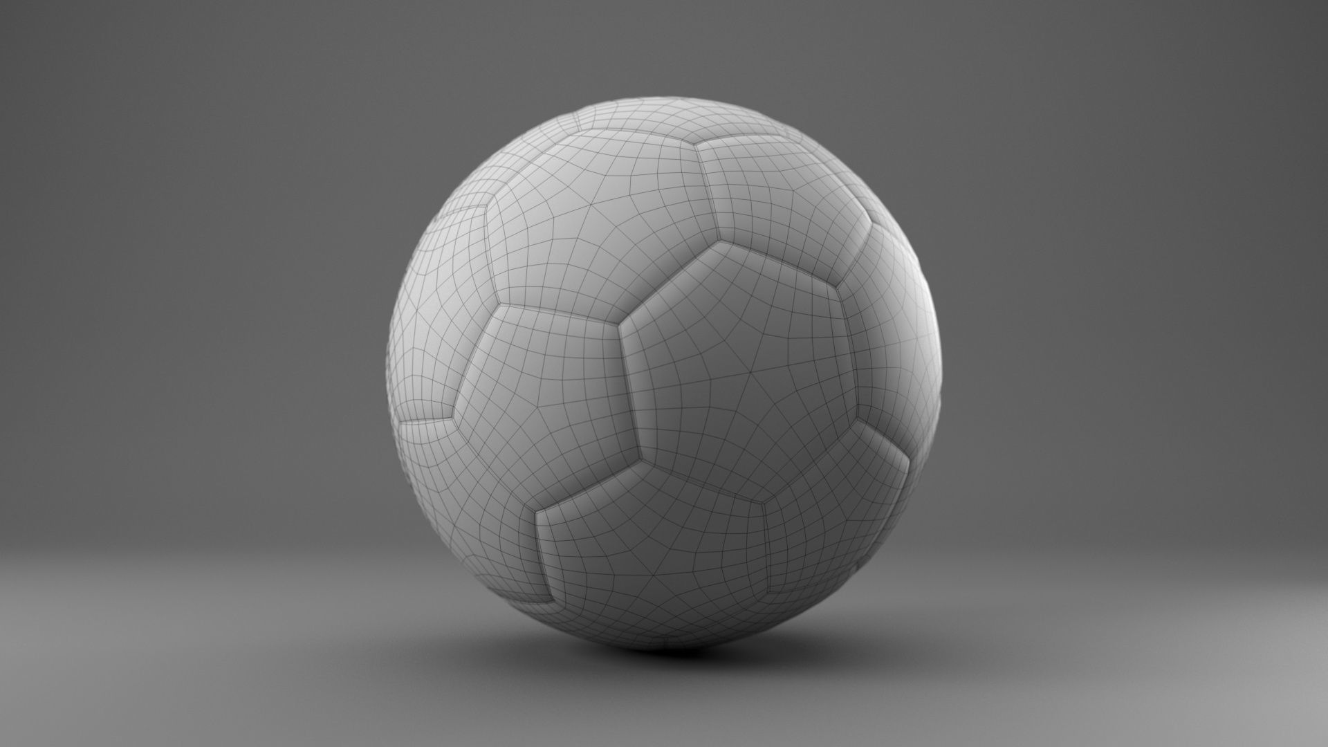 Soccer ball 3D model Low-poly 3D model_6
