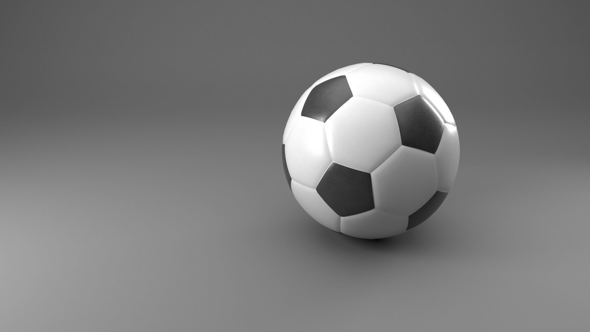 Soccer ball 3D model Low-poly 3D model_1