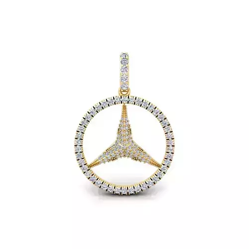 Fancy Round Pendent 3d Model and Render 