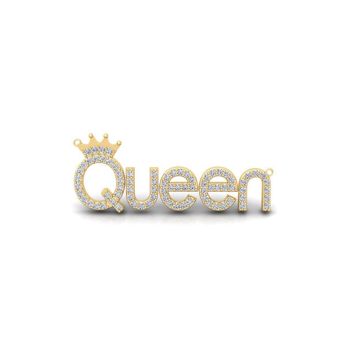 Queen Pendent 3d Model and Render Detail 3D print model_7