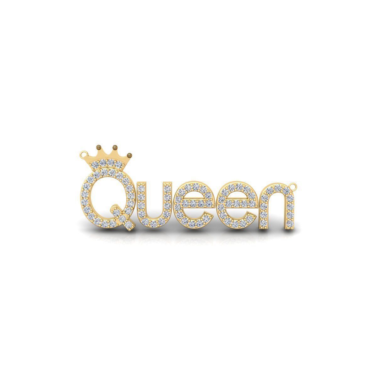 Queen Pendent 3d Model and Render Detail 3D print model_6