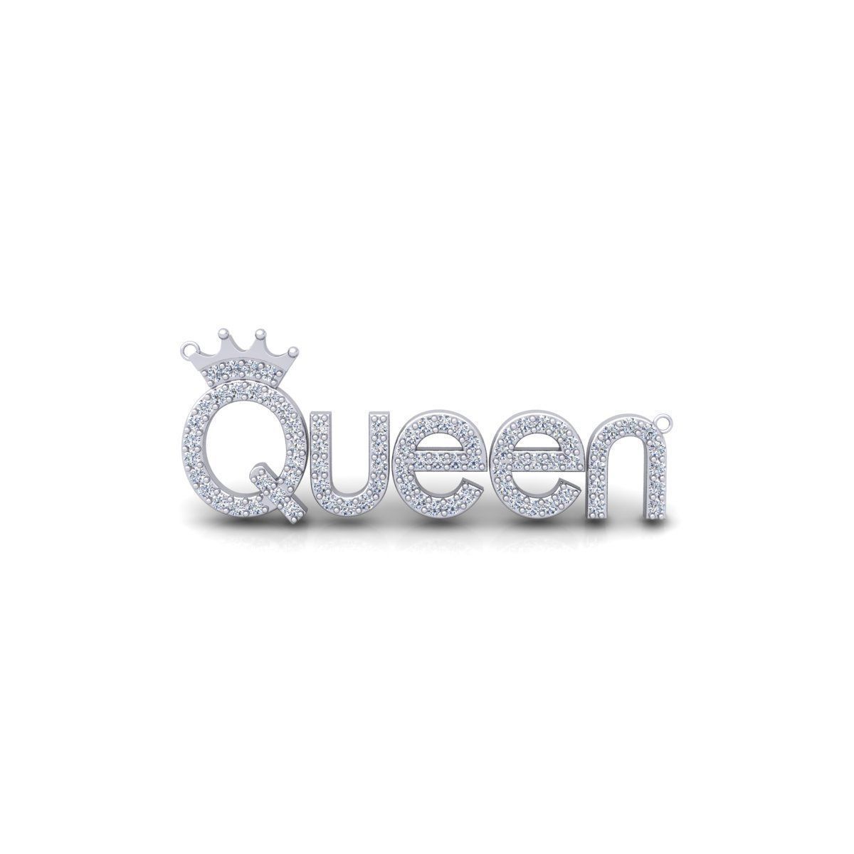 Queen Pendent 3d Model and Render Detail 3D print model_9